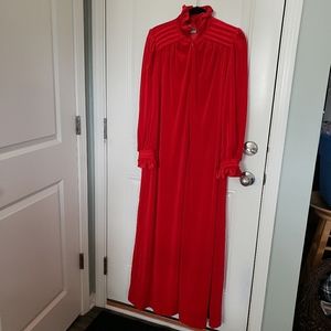 Vintage nightgown red velvet size medium